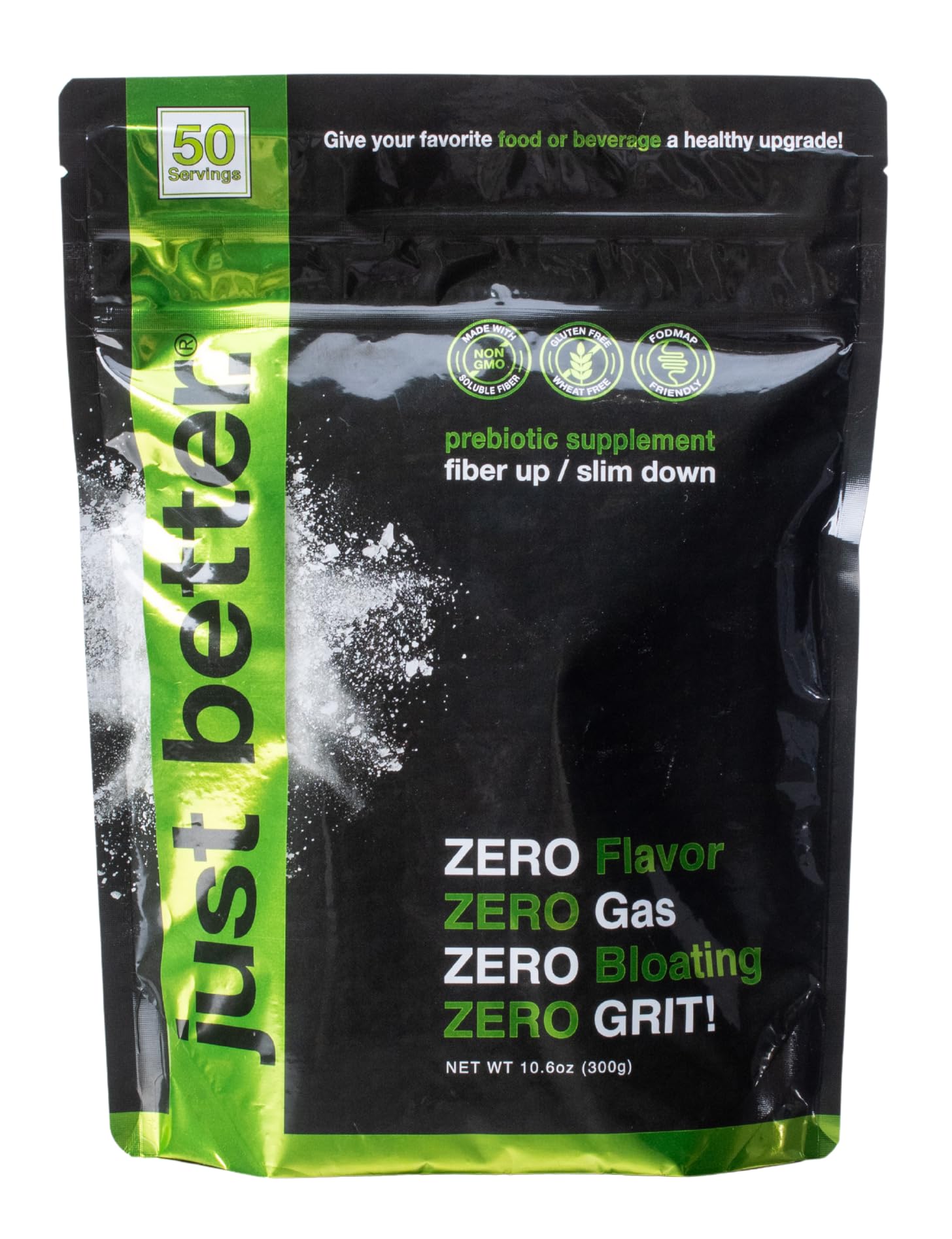 just better. Prebiotic Fiber Supplement Powder front view packaging