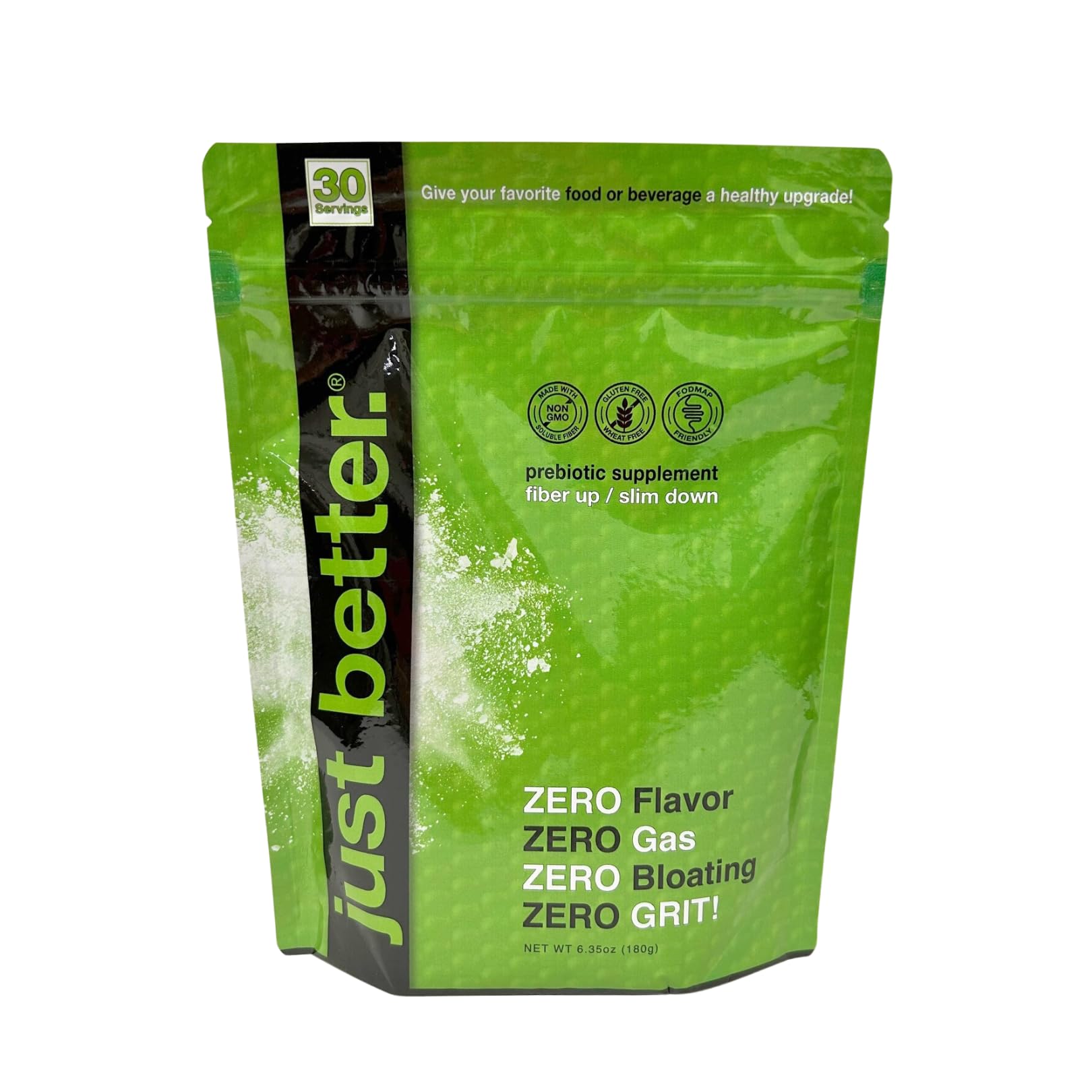 just better. Prebiotic Soluble Fiber Supplement Powder packaging