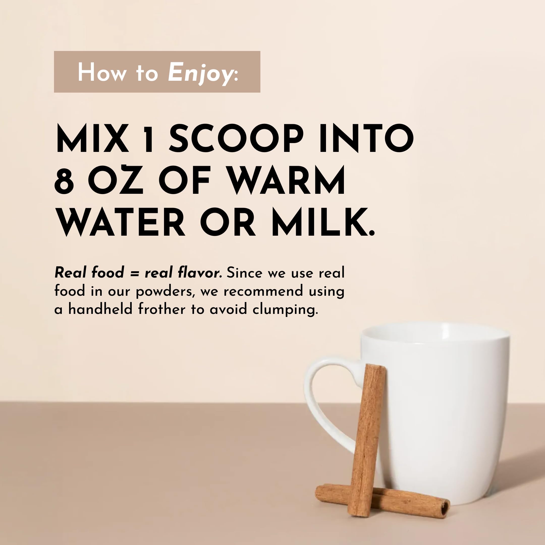 JUST INGREDIENTS Chai Nighttime daily wellness Drink nutritional information