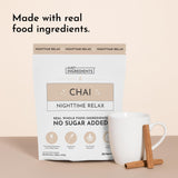 JUST INGREDIENTS Chai Nighttime daily wellness Drink with herbs and spices