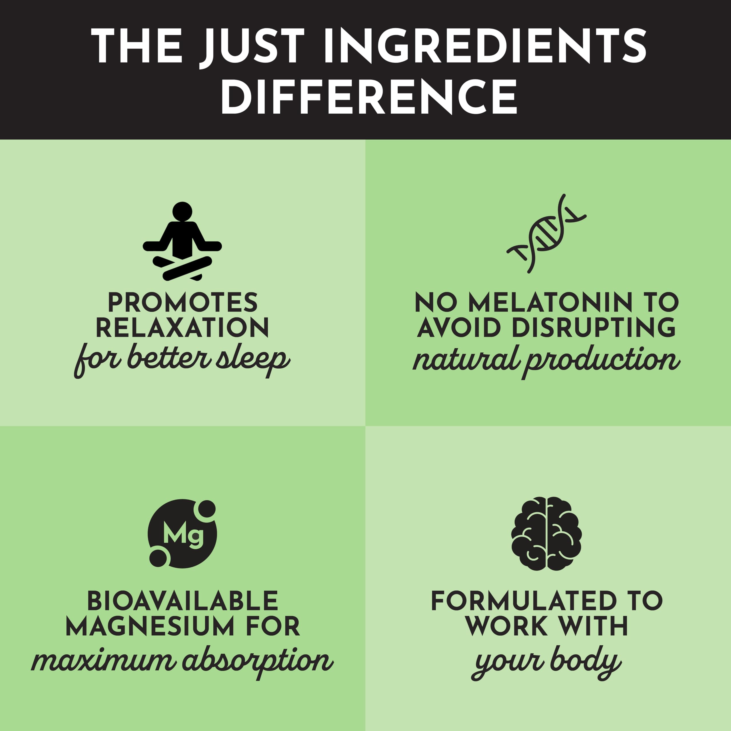 JUST INGREDIENTS Sleep Supplement Strawberry Limeade nutritional information