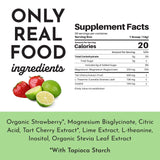 JUST INGREDIENTS Sleep Supplement Strawberry Limeade scoop with powder