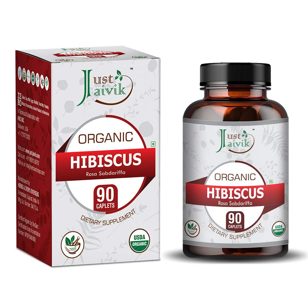 Just Jaivik Hibiscus Sabdariffa Organic Supplement front view