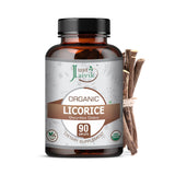 Just Jaivik Organic Licorice Root Tablets front view