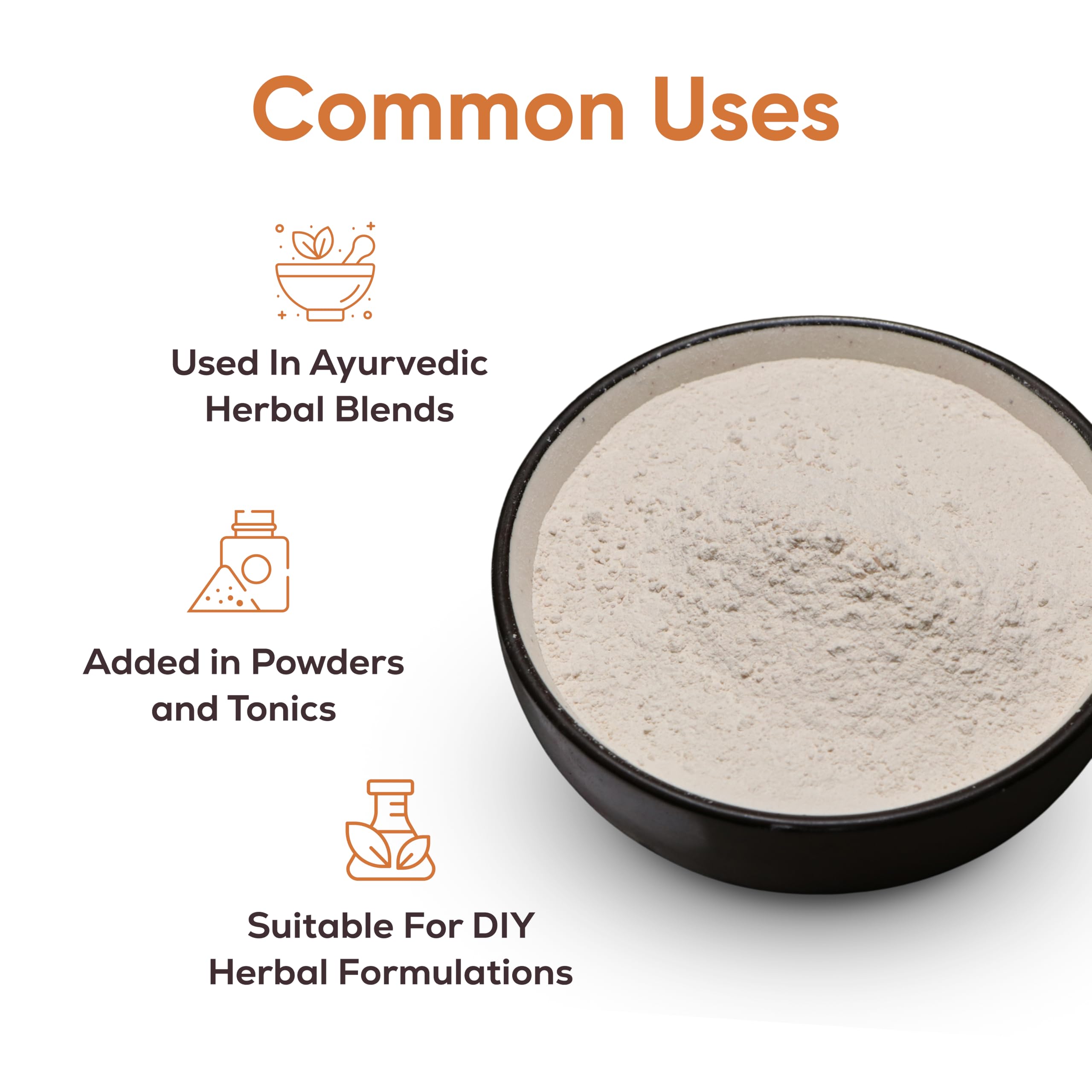 Just Jaivik Organic Safed Musli Powder 227g side view