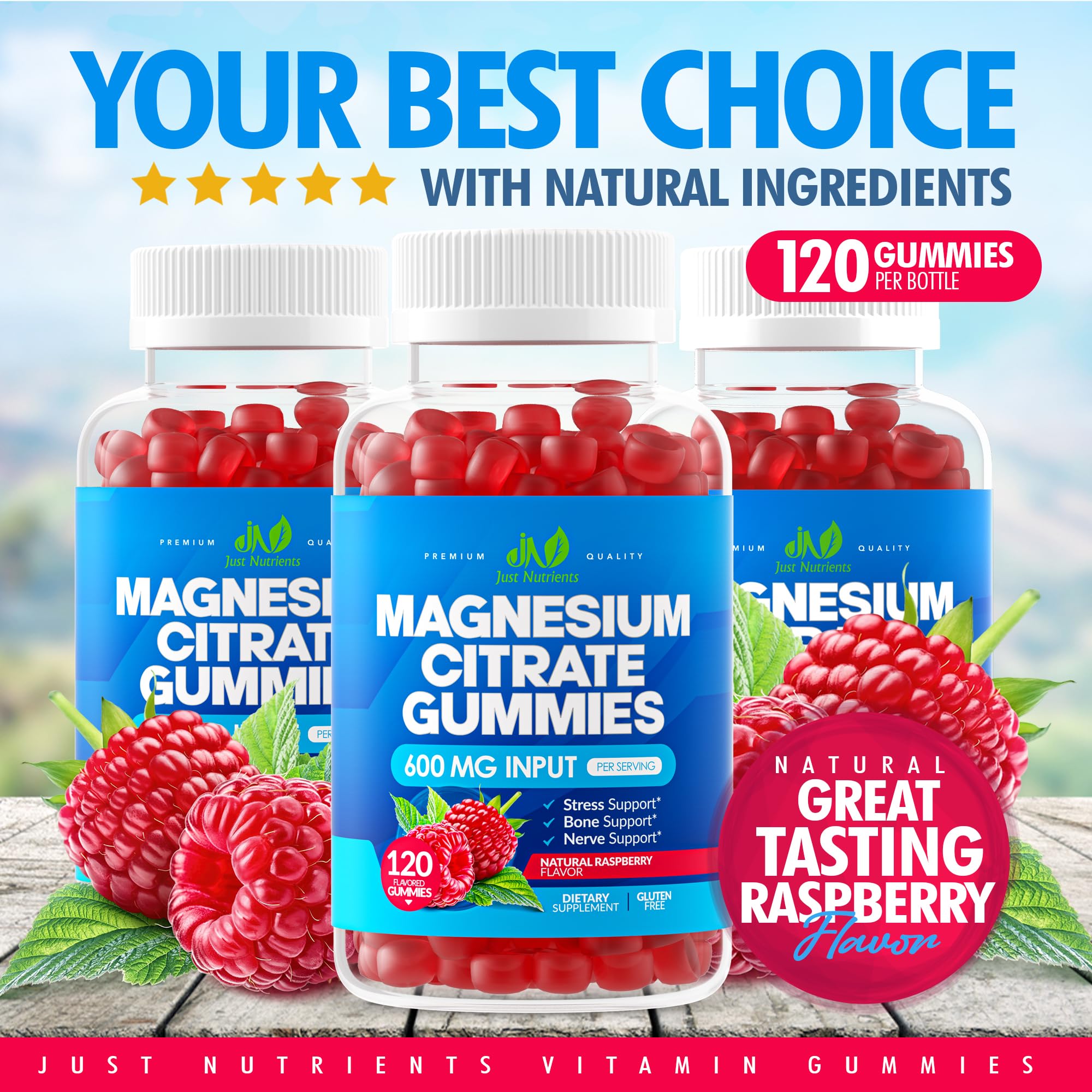 Just Nutrients Magnesium Citrate Gummies nutritional information