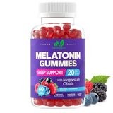 Just Nutrients Melatonin 20mg Gummies front view with packaging
