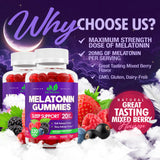 Just Nutrients Melatonin Gummies 20mg bottle with mixed berry flavour