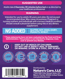 Just Nutrients Melatonin Gummies with ingredients displayed