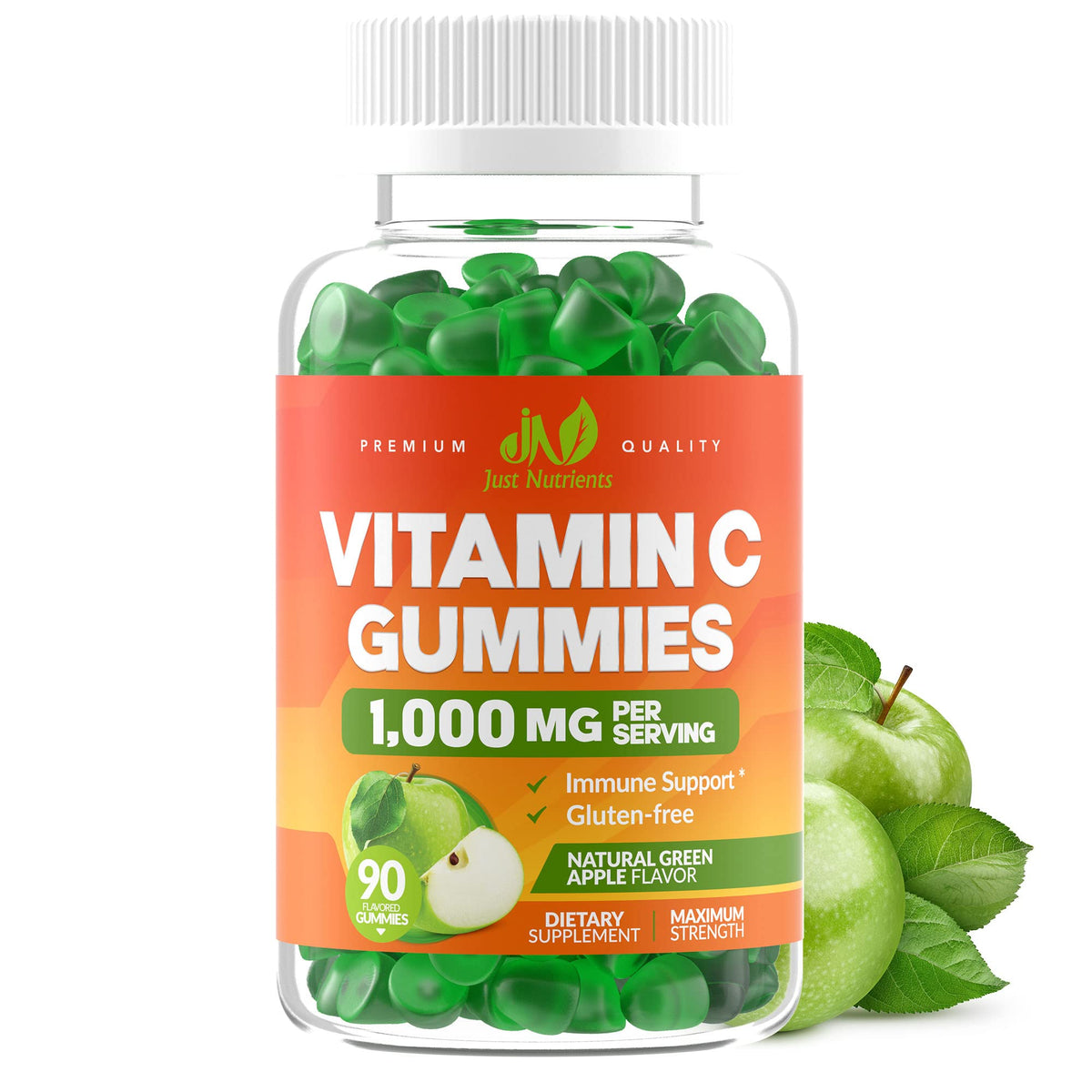 Just Nutrients Vitamin C Gummies 1000mg front view