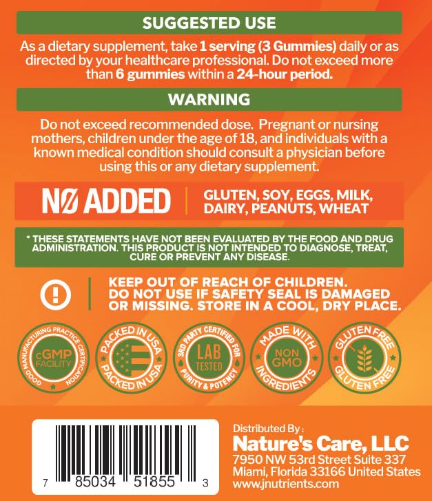 Just Nutrients Vitamin C Gummies lifestyle scene with family