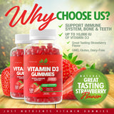 Just Nutrients Vitamin D3 Gummies 5000 IU gummies close-up