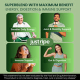 Just Ripe Nutrition Spirulina Super Greens Powder scoop