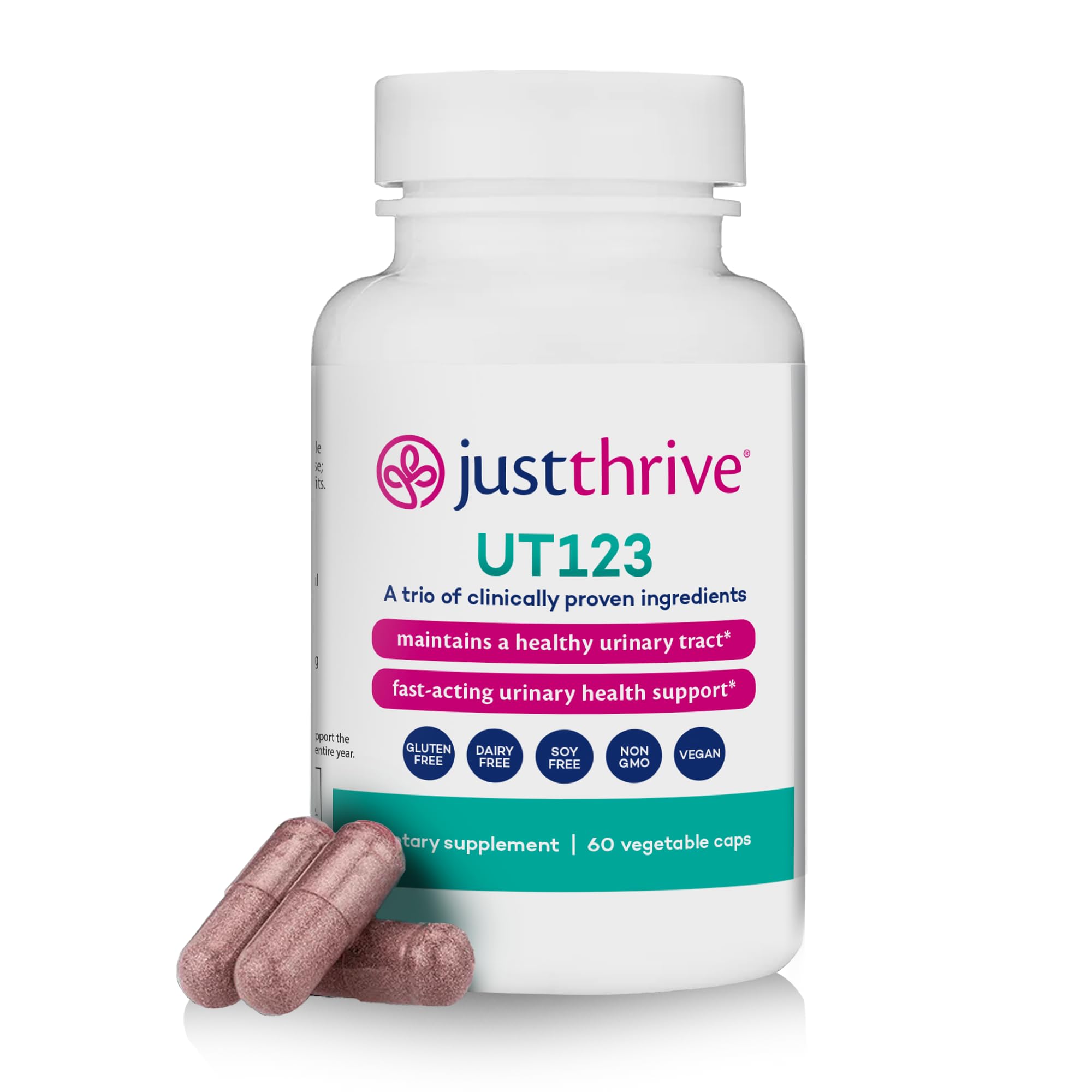 Just Thrive Cranberry Supplement UT123 front view of packaging
