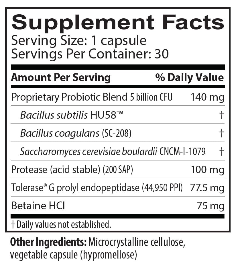 Just Thrive Gluten Away Multi-Enzyme Supplement capsule close-up