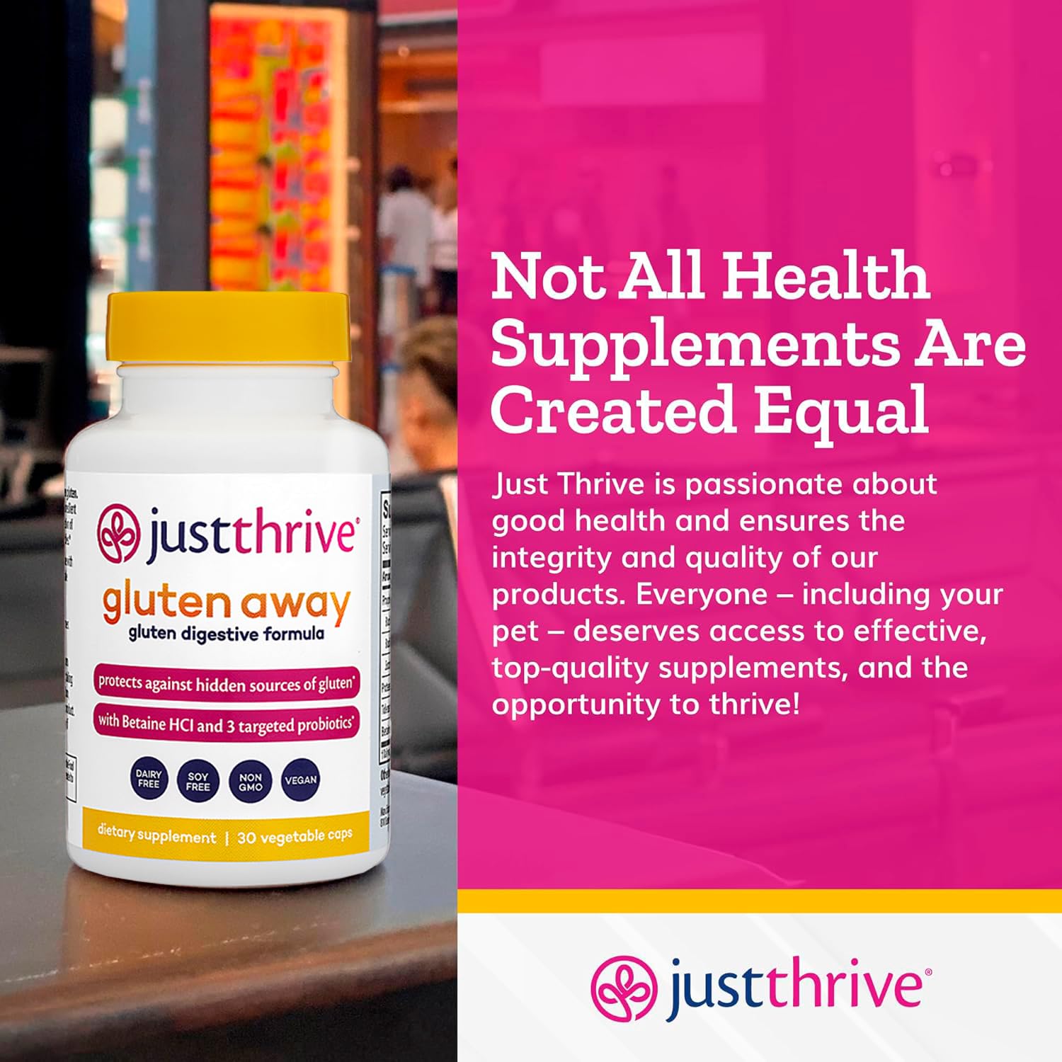 Just Thrive Gluten Away Multi-Enzyme Supplement ingredients list