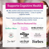 Just Thrive Just Calm 30 Count Capsules opened bottle