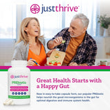 Just Thrive PREbiotic Capsules 120 Count back view