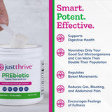 Just Thrive PREbiotic Powder 150g scoop