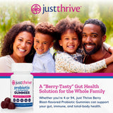 Just Thrive Probiotic Gummies 100g side view