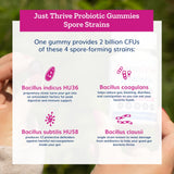 Just Thrive Probiotic Gummies with fresh berries