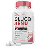 Justified Laboratories Gluco Renu Extreme 1295mg front view of packaging