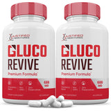 Justified Laboratories Gluco Revive Pills front view with packaging