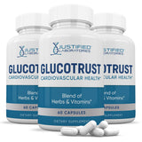 Justified Laboratories Glucotrust Advanced Formula 60 capsules front view