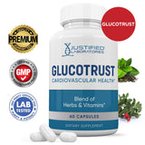 Justified Laboratories Glucotrust Advanced Formula bottle with label