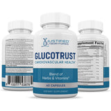 Justified Laboratories Glucotrust Advanced Formula packaging side view