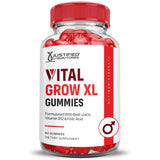 Justified Laboratories Vital Grow XL Gummies in a hand for size reference