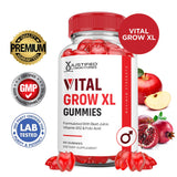 Justified Laboratories Vital Grow XL Gummies side view showing gummy texture