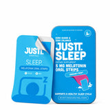 JUSTT. ESSENTIALS Sleep Melatonin Oral Strips front view