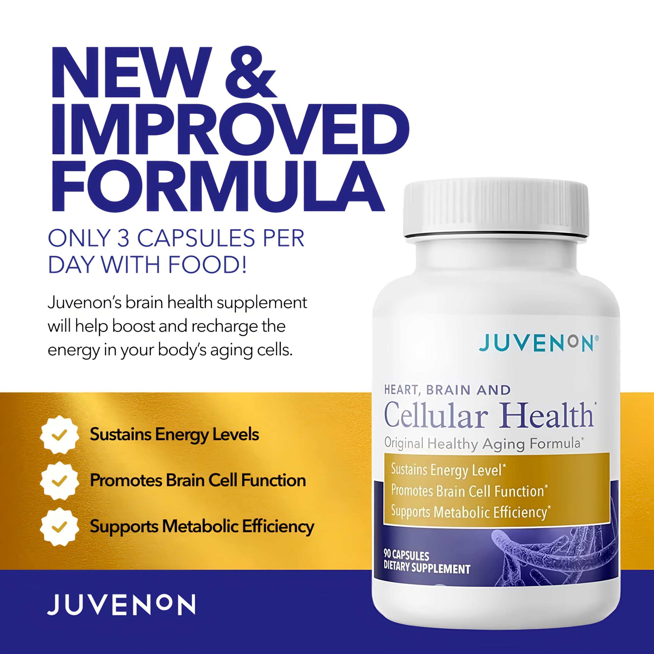 Juvenon Acetyl L-Carnitine Supplement capsules close-up