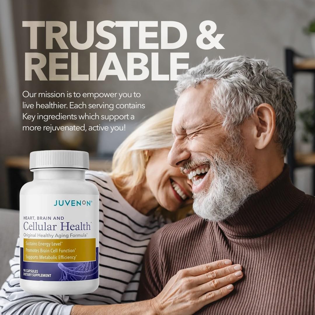 Juvenon Acetyl L-Carnitine Supplement with a glass of water