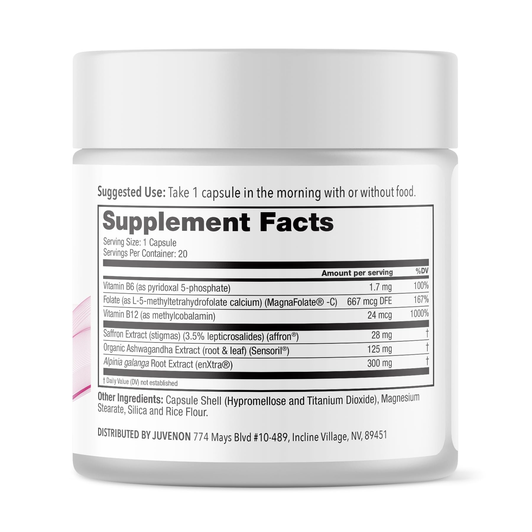 Juvenon SeroLastin Menopause Support Supplement capsules close-up