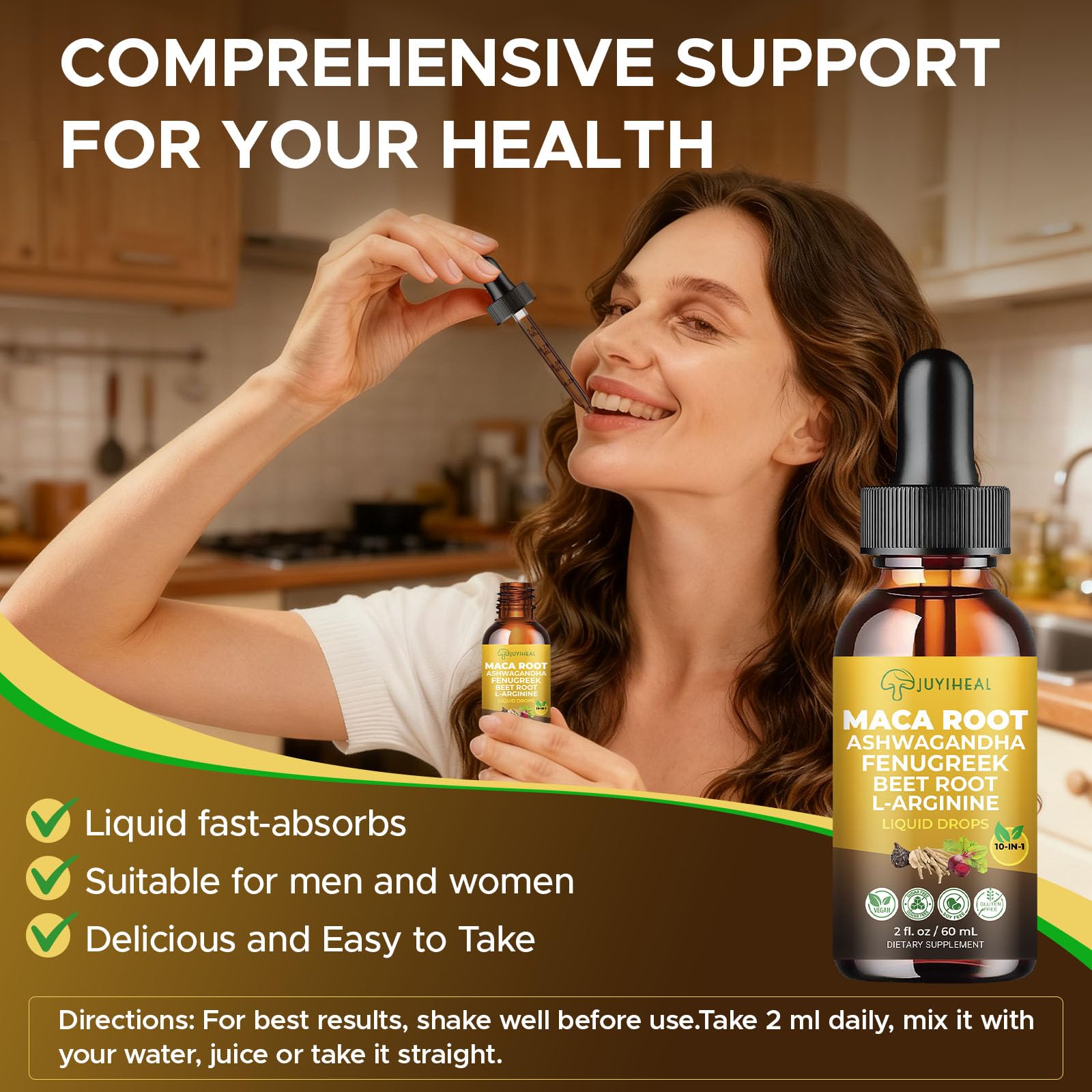 JUYIHEAL Maca Root Drops 100g lifestyle scene