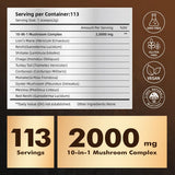 JUYIHEAL Mushroom Superfood Powder on a kitchen counter