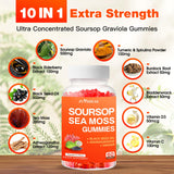 JUYIHEAL Soursop Gummies packaging with tropical design