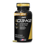 JYM D3 + K2 Softgels front view with packaging
