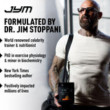 JYM Greens Spirulina mixed in a smoothie