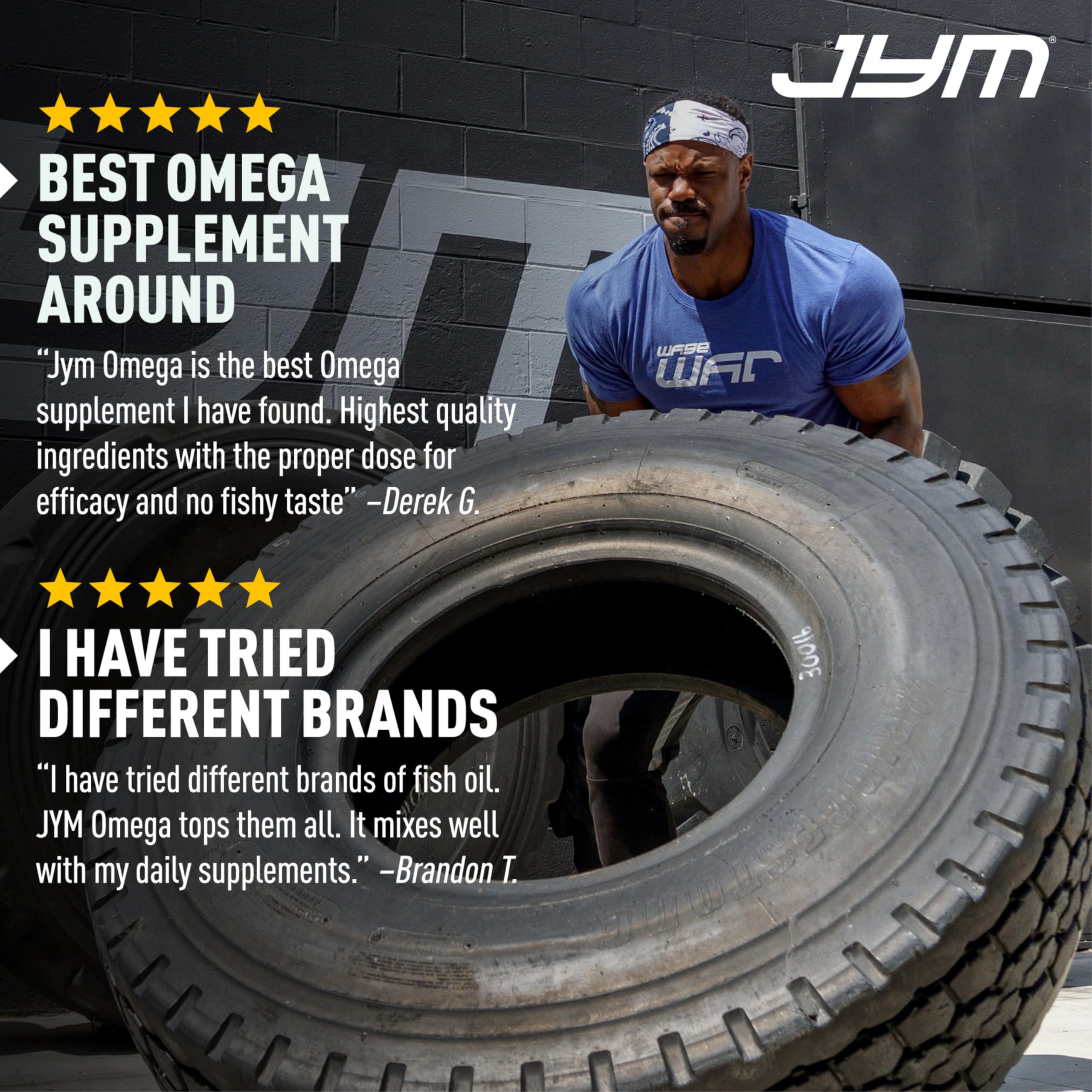 JYM Omega JYM Fish Oil Capsules with nutritional information