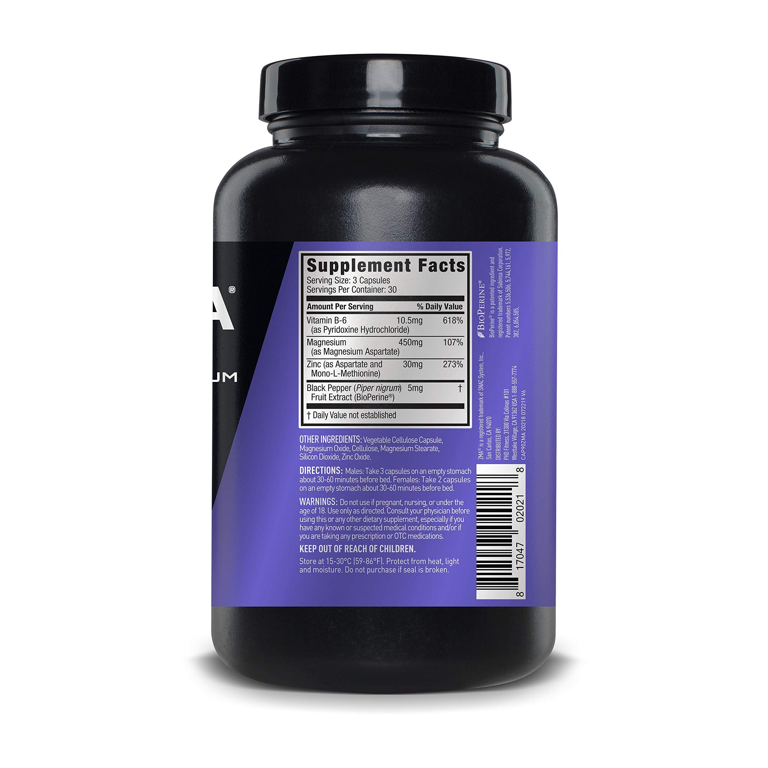 JYM ZMA JYM Zinc Magnesium Capsules on a wooden surface