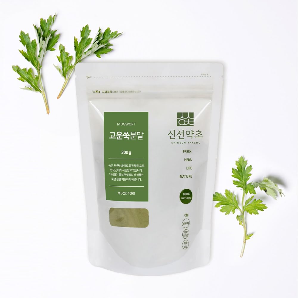 K-Herb Korean Mugwort Powder 300g side view