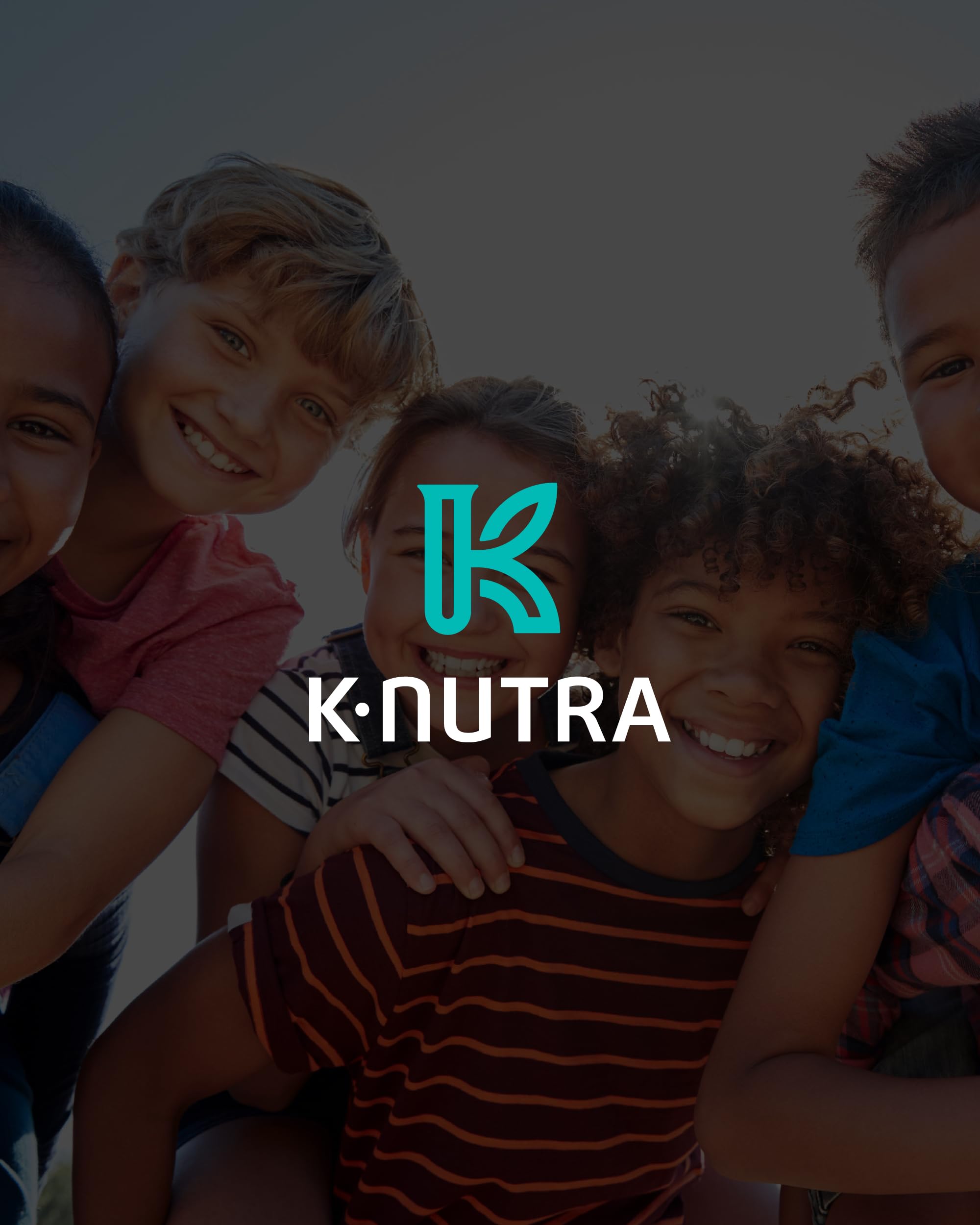 K K·NUTRA Yummy Tummy Probiotics for Kids 60g with a glass of water