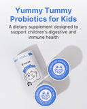 K K·NUTRA Yummy Tummy Probiotics stick pack opened with powder