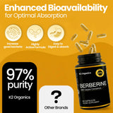 K2 Organics Berberine HCL 1200mg + Ceylon Cinnamon capsules in a lifestyle setting