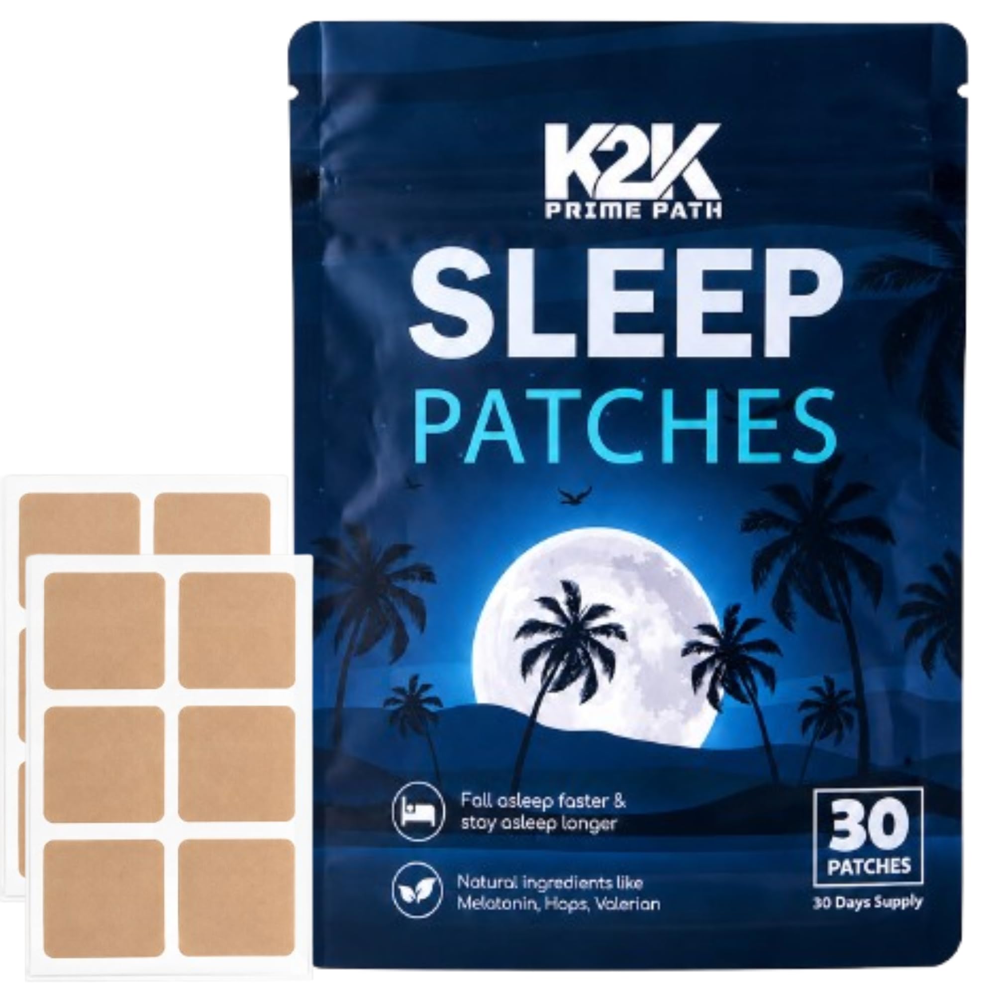 K2K PRIMEPATH Sleep Patches front view with packaging