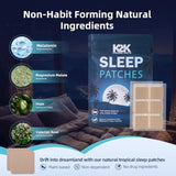 K2K PRIMEPATH Sleep Patches laid out on a bedside table