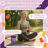 KAACHLI Mushroom Gummies with Ashwagandha close-up